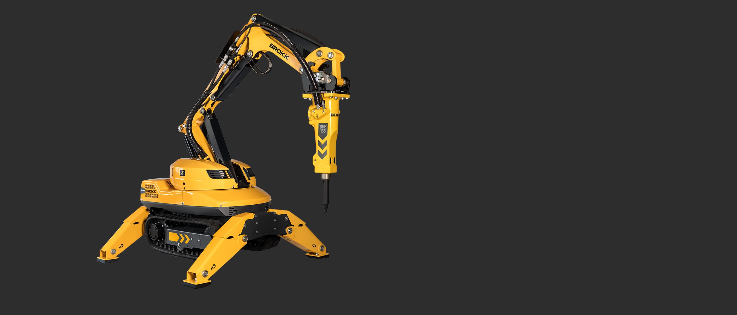 Brokk 110 med BHB 155