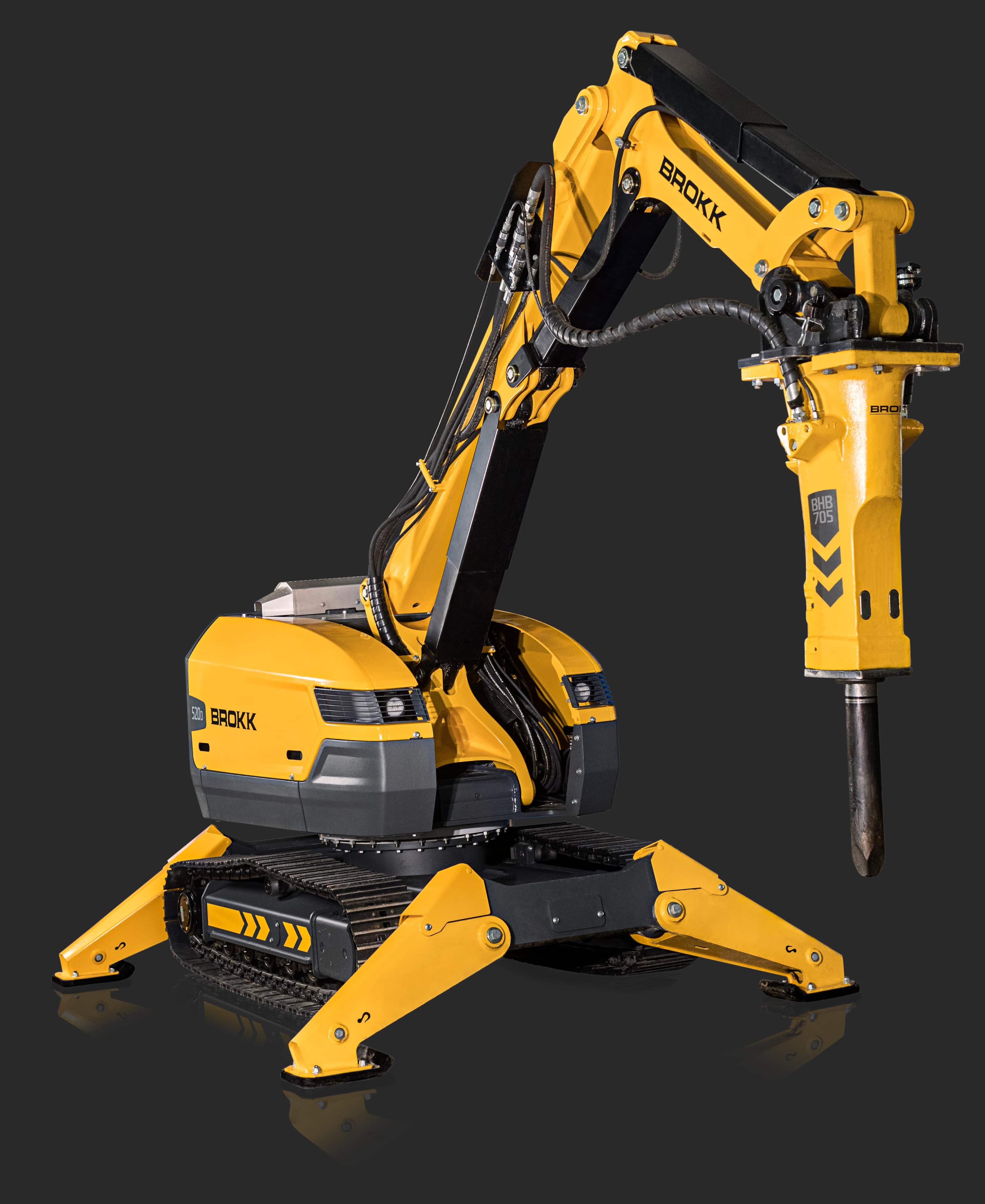 Brokk 520D avec fond gris